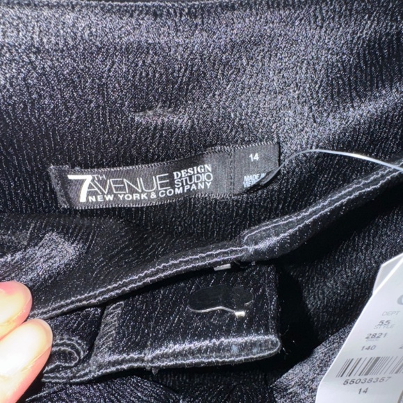 New York & Company 7th avenue design studio fancy belted slim ankle pants - Picture 6 of 8